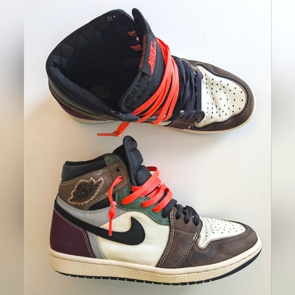 NIKE AIR JORDAN 1 Retro High OG "Hand Crafted" Sneakers - Picture 3 of 13